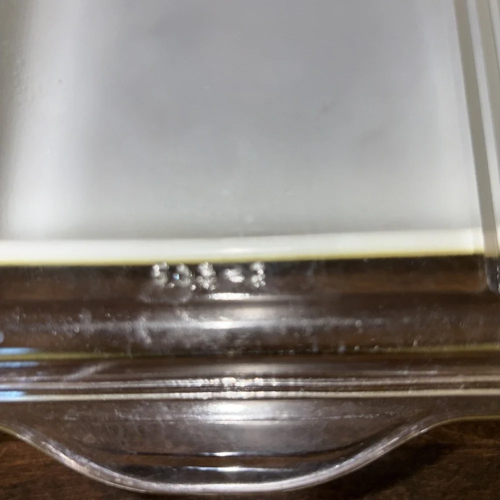 Vintage Pyrex Yellow 503-B Refrigerator Casserole Baking Dish w/Clear Glass Lid